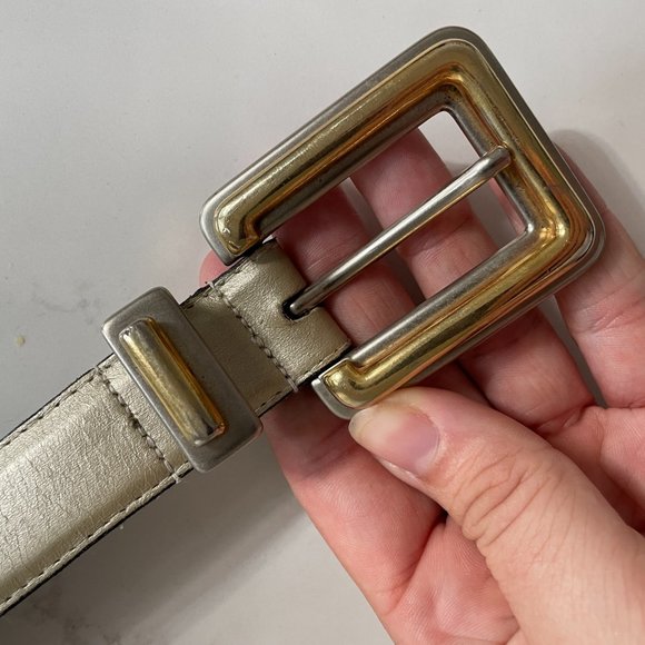 Vintage Avignon Mixed Metals Buckle Belt - Picture 4 of 14